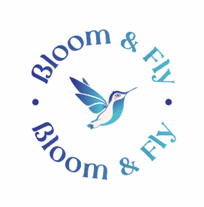 logo sans fond rond typo dégradé et colibri sans contour 8